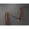 Mexen Velar Duo uși de duș glisante 180 cm, transparent, aur roz - 871-180-000-02-60
