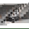 Mexen Velar Duo ușă de duș culisantă 180 cm, transparent, Cupru cu aspect periat - 871-180-000-02-65