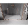 Mexen Velar Duo ușă de duș culisantă 200 cm, transparent, Cupru cu aspect periat - 871-200-000-02-65