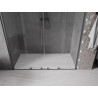 Mexen Velar Duo uși de duș glisante 180 cm, transparent, gun gray periat - 871-180-000-02-66
