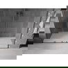 Mexen Velar Duo ușă de duș culisantă 200 cm, transparent, gun gray cu aspect periat - 871-200-000-02-66