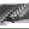 Mexen Velar Duo ușă de duș culisantă 200 cm, transparent, gun gray cu aspect periat - 871-200-000-02-66