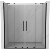 Mexen Velar Duo ușă de duș culisantă 180 cm, transparent, neagră - 871-180-000-02-70