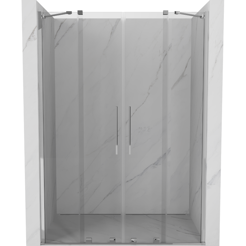 Mexen Velar Duo ușă de duș culisantă 140 cm, transparent, Crom - 871-140-000-02-01