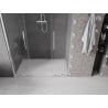 Mexen Velar Duo toló zuhanyajtó 140 cm, átlátszó, króm - 871-140-000-02-01