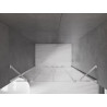 Mexen Velar Duo uși de duș glisante 140 cm, transparent, crom - 871-140-000-02-01