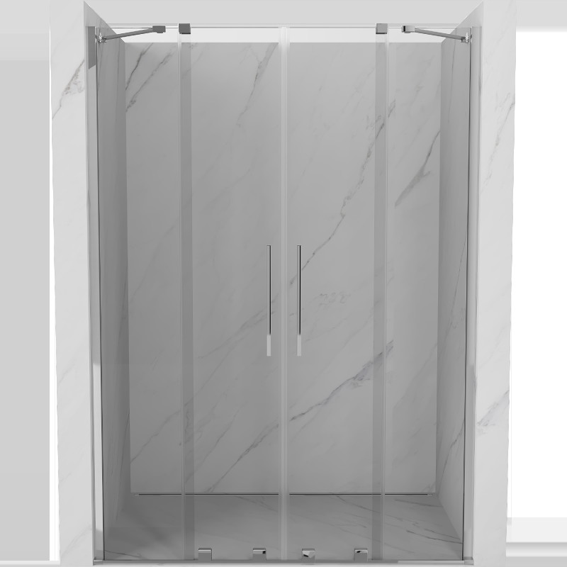 Mexen Velar Duo ușă de duș culisantă 160 cm, transparent, Crom - 871-160-000-02-01