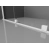 Mexen Velar Duo ușă de duș culisantă 160 cm, transparent, albă - 871-160-000-02-20