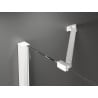 Mexen Velar Duo ușă de duș culisantă 160 cm, transparent, albă - 871-160-000-02-20