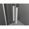 Mexen Velar Duo ușă de duș culisantă 160 cm, transparent, albă - 871-160-000-02-20