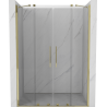 Mexen Velar Duo ușă de duș culisantă 140 cm, transparent, auriu - 871-140-000-02-50