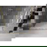 Mexen Velar Duo ușă de duș culisantă 140 cm, transparent, auriu cu aspect periat - 871-140-000-02-55