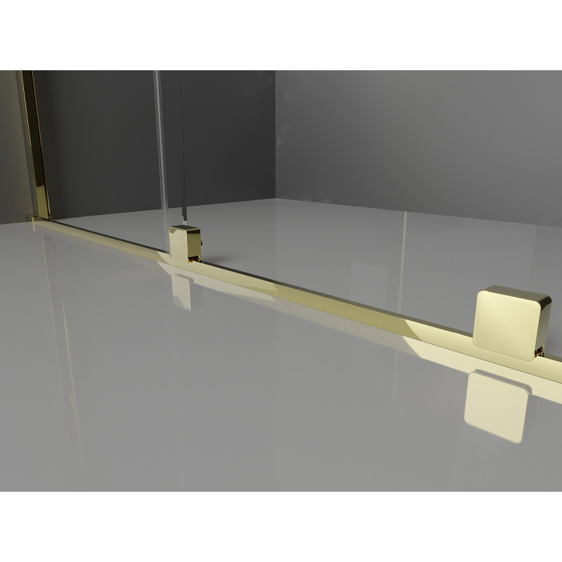 Mexen Velar Uși de duș glisante Duo 160 cm, transparent, aurii periate - 871-160-000-02-55