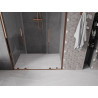 Mexen Velar Duo uși de duș glisante 140 cm, transparente, aur roz - 871-140-000-02-60