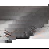 Mexen Velar Duo ușă de duș culisantă 140 cm, transparent, Roz-auriu - 871-140-000-02-60