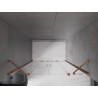 Mexen Velar Duo uși de duș glisante 140 cm, transparente, aur roz - 871-140-000-02-60