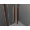 Mexen Velar Duo uși de duș culisante 160 cm, transparent, cupru periat - 871-160-000-02-65