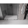 Mexen Velar Kétszárnyú tolóajtós zuhanykabin 160 cm, átlátszó, gun gray kefe finish - 871-160-000-02-66