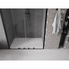 Mexen Velar Duo tolóajtós zuhanyajtó 150 cm, átlátszó, fekete - 871-150-000-02-70