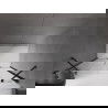 Mexen Velar Duo ușă de duș culisantă 160 cm, transparent, neagră - 871-160-000-02-70