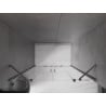Mexen Velar Duo uși de duș glisante 180 cm, transparent, gri pistol periat - 871-180-000-02-66