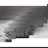 Mexen Velar Duo ușă de duș culisantă 200 cm, transparent, gun gray cu aspect periat - 871-200-000-02-66