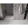 Mexen Velar toló zuhanyajtó 110 cm, átlátszó, arany kefe - 871-110-000-01-55
