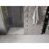 Mexen Velar uși de duș glisante 110 cm, transparente, aurite periat - 871-110-000-01-55