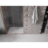 Mexen Velar 100 cm-es tolóajtós zuhanyajtó, átlátszó, rózsaarany - 871-100-000-01-60