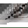 Mexen Velar tolható zuhanyajtó 100 cm, Átlátszó, szálcsiszolt gun gray - 871-100-000-01-66