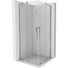 Cabină de duș Mexen Velar Duo glisantă 90 x 90 cm, transparentă, crom - 871-090-090-02-01