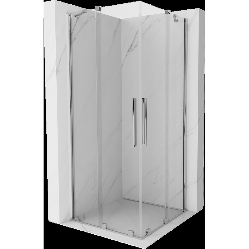 Mexen Velar Duo cabină de duș extensibilă 100 x 100 cm, transparent, Crom - 871-100-100-02-01