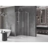 Mexen Velar Cabină de duș Duo cu uși glisante 100 x 100 cm, transparentă, crom - 871-100-100-02-01