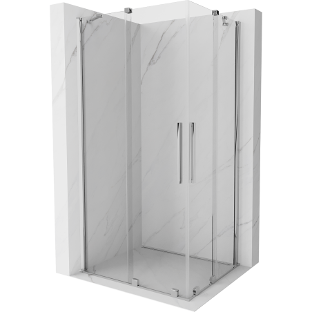 Mexen Velar Cabină de duș dublă glisantă 90 x 80 cm, transparentă, crom - 871-090-080-02-01
