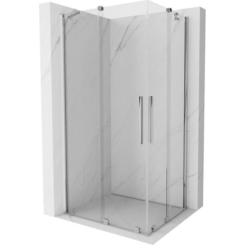 Mexen Velar Duo cabină de duș glisantă 100 x 90 cm, transparentă, crom - 871-100-090-02-01