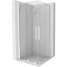 Mexen Velar Cabină de duș Duo glisantă 90 x 90 cm, transparentă, albă - 871-090-090-02-20