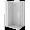 Mexen Velar Duo cabină de duș extensibilă 90 x 80 cm, transparent, albă - 871-090-080-02-20