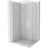 Mexen Velar Duo cabină de duș culisantă 90 x 80 cm, transparentă, albă - 871-090-080-02-20