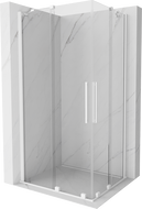 Mexen Velar Duo cabină de duș extensibilă 100 x 90 cm, transparent, albă - 871-100-090-02-20