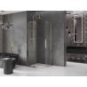 Cabină de duș Mexen Velar Duo glisantă 80 x 80 cm, transparentă, aurie - 871-080-080-02-50