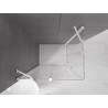 Mexen Velar Duo cabină de duș culisantă 90 x 80 cm, transparentă, albă - 871-090-080-02-20