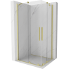 Mexen Velar Cabină de duș Duo culisantă 100 x 90 cm, transparentă, aurie mată - 871-100-090-02-55