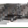 Mexen Velar Duo cabină de duș extensibilă 100 x 100 cm, transparent, Cupru cu aspect periat - 871-100-100-02-65