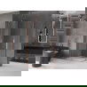 Mexen Velar Duo cabină de duș extensibilă 100 x 90 cm, transparent, Cupru cu aspect periat - 871-100-090-02-65