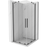 Mexen Velar Duo cabină de duș glisantă 80 x 80 cm, transparent, gri pistol periat - 871-080-080-02-66