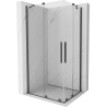 Mexen Velar Duo cabină de duș glisantă 90 x 80 cm, transparent, gri pistol periat - 871-090-080-02-66