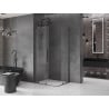 Mexen Velar Duo cabină de duș glisantă 90 x 80 cm, transparent, gri pistol periat - 871-090-080-02-66