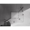 Mexen Velar Duo cabină de duș glisantă 90 x 80 cm, transparent, gri pistol periat - 871-090-080-02-66