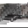 Mexen Velar Duo cabină de duș extensibilă 100 x 90 cm, transparent, gun gray cu aspect periat - 871-100-090-02-66