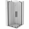 Mexen Velar Duo cabină de duș culisantă 80 x 80 cm, transparentă, neagră - 871-080-080-02-70